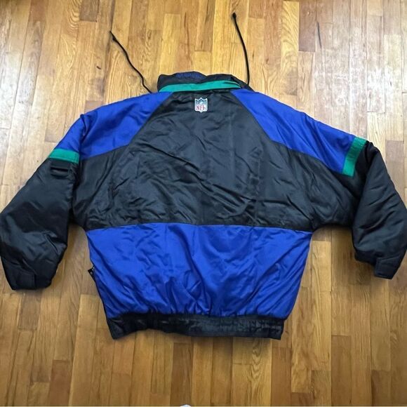 STARTER Blue and Green Windbreaker Jacket - Picture 8 of 8